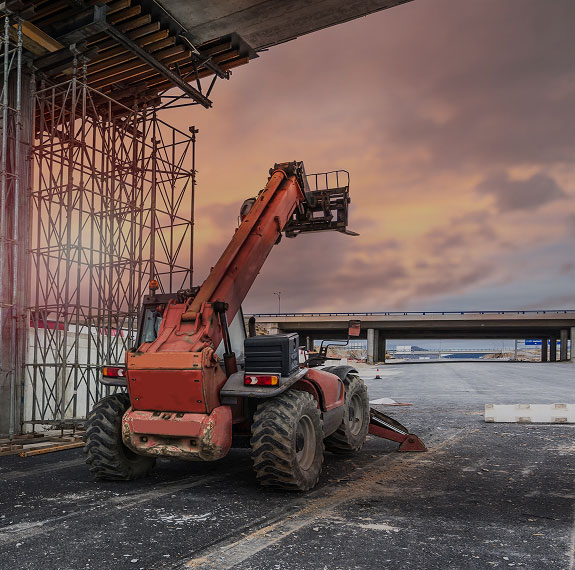 industrial equipment at construction site